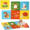 Humbi penová puzzle podložka 1,5 cm XXL zvieratká, 6 dielov, 165 × 112 cm