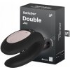 Satisfyer - Double Joy Partner - vibrátor pre páry, USB čierny silikónový