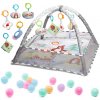 FunPlay FP-3785-1 Vzdelávacia hracia deka s loptičkami sivá
