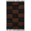 Ferm Living Koberec Mara Large, Black/Chocolate