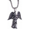 Oceľový prívesok Anjel Anahita Strieborný - včetně řetízku 3mm/ 60 cm