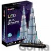 CubicFun 3D Puzzle Burdž Chalífa LED 136 ks