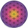 Mandala okenná nalepovacia - Kvet života fialová