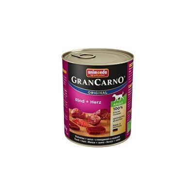 Animonda GRANCARNO cons. ADULT hovädzie mäso/srdce 800g