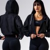 Nebbia Relaxed Zip Hoodie Power 895 Black