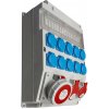 Rozvodnica 16A+32A+63A/400V/5P+10x250V možnosť istenia IP54 ROS 16/X-206 (SEZ Dolný Kubín)