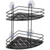 Bathroom Solutions Polička do kúpeľne Black 2, čierna