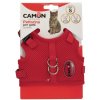 Camon POSTROJ nastaviteľný pre mačky sieťkový 180-230mm/270-330mm S, čierny