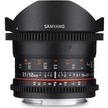 Samyang 12mm T3.1 VDSLR ED AS NCS FishEye Sony E-mount