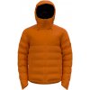 Pánska páperová bunda Odlo, M SEVERINN-THERMIC HOODED INSULATED JACKET hnedá L