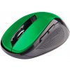 C-TECH C-TECH myš WLM-02, černo-zelená, bezdrátová, 1600DPI, 6 tlačítek, USB nano receiver
