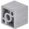 Plastová spojka profilov, skrutkovací blok 25x25x2mm (SPP-8-25x25)