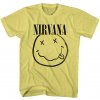 Nirvana Tričko Inverse Happy Face Unisex Yellow S