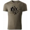 T-ričko Volkswagen Splash pánske tričko Farba trička: Army, Farba potlače: Čierna, Veľkosť: 3XL