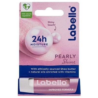 Labello Pearly Shine 24h Moisture Lip Balm hydratační balzám na rty s jemným zbarvením 4.8 g