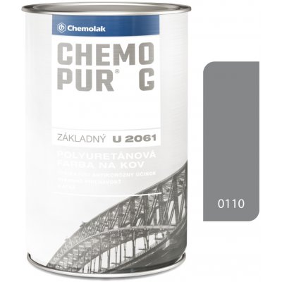 Chemopur G U2061 0110 šedá 4l základná polyuretánová dvojzložková farba