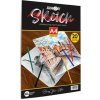 JUNIOR Sketch Premium blok na maľovanie a skicovanie, A4, lepený na krátkej strane, 20 listov, 110g/m2