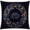 Springos Merry Christmas čierno-biela40 x 40 cm