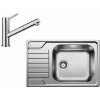 Blanco Set drezu Dinas XL 6 S Compact a batérie Kano S, nerezová/chróm SET 05-C 25 KANO-S