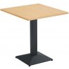Tempo Kondela Jedálenský bistro stôl, dub/čierna, 70x70 cm, RINALDO TYP 1