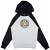 INDEPENDENT mikina Youth Split Cross Raglan Hood Black/Heather Grey BLACK-HEATHER GREY veľkosť: vel:10-12