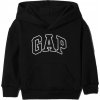 Detská mikina GAP, V-LOGO PO čierna,biela, 5Y
