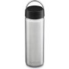 Nerezová fľaša Klean Kanteen Wide w/Wide Loop Cap - brushed stainless 800 ml Farba: strieborná