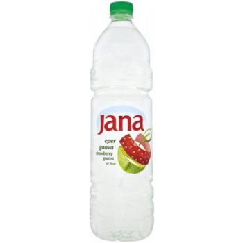 Jana Minerálna voda ochutená jahoda a guava 1,5 l