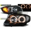 Tuning-tec PREDNÉ SVETLOMETY ANJELSKÉ OČI ČIERNY LED KONTROLKA pasuje na BMW E90/E91 03.05-08.08