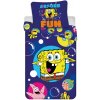 Aptex DETSKÉ BAVLNENÉ OBLIEČKY SPONGEBOB 100X135 CM, 1KS 40X60 CM VZOROVANÉ