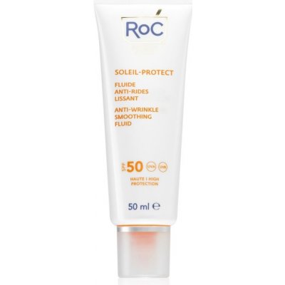 RoC Soleil Protect Anti Wrinkle Smoothing Fluid ľahký ochranný fluid proti starnutiu pleti SPF 50 50 ml