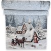 Štóla Gobelín CHENILLE 45/140 cm - Vianoce krajinka