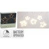 Svietiaca reťaz na záclonu /záves 45x mikro LED hviezdy, dĺžka 120 cm