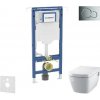 Geberit Duofix - Set predstenovej inštalácie, klozetu a dosky Tece One, tlačidla Sigma01, Rimless, SoftClose, lesklý chróm SANI11CT1100