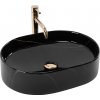 REA - Umývadlo na dosku Nadia 50 Black Stone REA-U9240