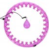 Masážní hula hoop HMS HHW12 plus size se závažím fialová