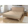 Polášek Jersey plachta bavlna biela káva90x200 cm (155g)