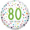 Amscan Fóliový balón kruh - 80. narodeniny