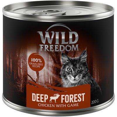 Výhodné balenie Wild Freedom Adult 12 x 200 g - Deep Forest - zverina & kuracie