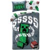 HALANTEX Obliečky Minecraft Creeper Grey Bavlna, 140/200, 70/90 cm