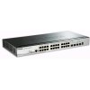 D-Link DGS-1510-28P 28-portový gigabitový stohovateľný SmartPro PoE switch, 24x gigabitový RJ45, 2x 10G SFP+ port, 2x SFP port