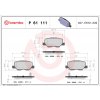 Sada brzdových platničiek, vždy 4 kusy v sade BREMBO P 61 111 (P61111)