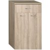 Aqualine Aqualine, ZOJA/KERAMIA FRESH skrinka spodná so zásuvkou 50x78x29cm, dub platin, 50315