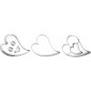 Vykrajovačka SRDCE valentínska sada 3ks, nerez, ooo