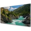 Nástenný panel Hory rieka príroda 100x50 cm