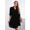 Fashionweek Šaty so zapínaním na gombíky a zaväzovaním v páse K16 Farba: Čierna, Veľkosť: Universal