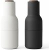 Audo Copenhagen Mlynček na soľ a korenie Bottle Ash/Carbon Walnut – set 2 ks