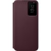 Samsung Flipové pouzdro Clear View - S22+ 5G - Burgandy, EF-ZS906CEEGEE