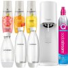 SODASTREAM TERRA Biela saturátor 3 Fľaše + Grapefruit + Mango + Limoniada