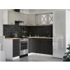 Rohová kuchynská linka ASTRID 190x170cm - kamenný + grafit